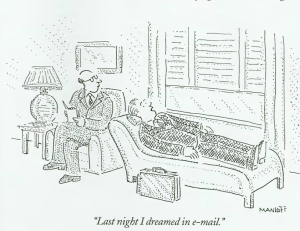 Last night I dreamed in e-mail